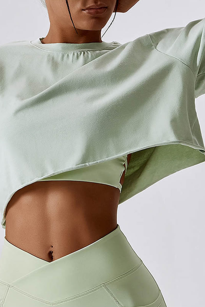 Classic Round Neck Crop Top