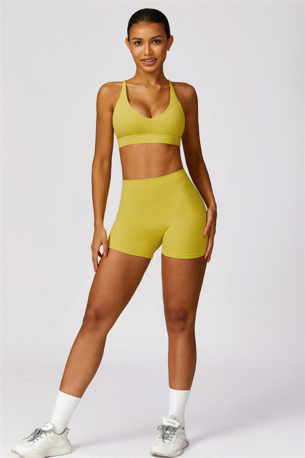 Sculpting High-Waist Active Shorts