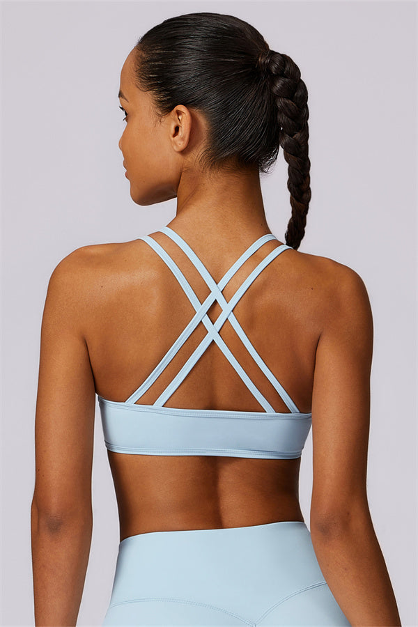 Cross-Strap High Support Sports Bra