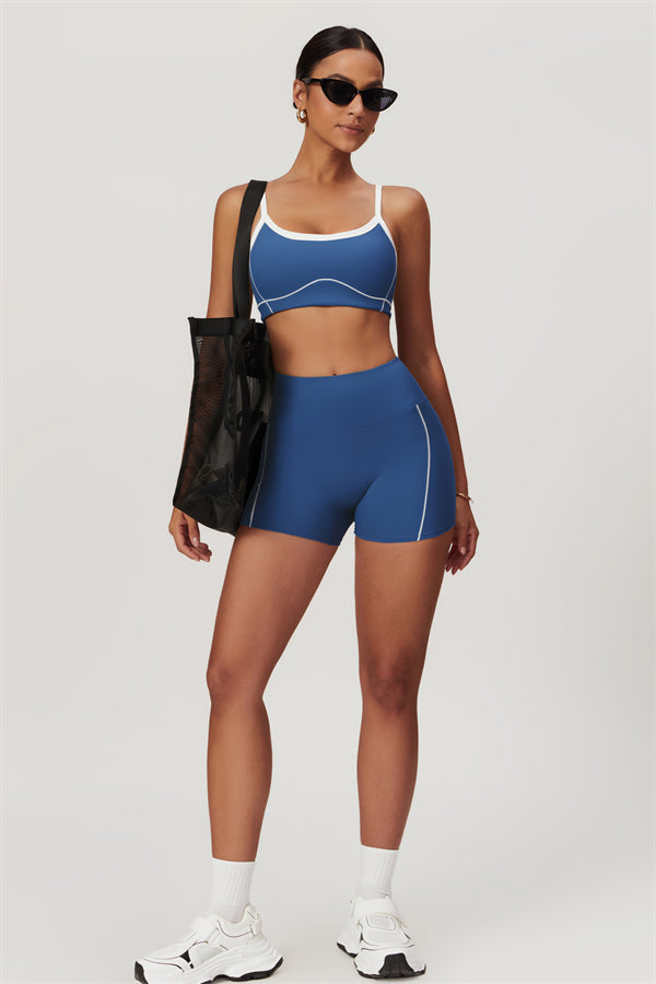 Seamless High-Waist Sports Bra & Shorts Set