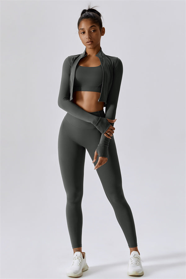 Premium Seamless 3-Piece Activewear Set