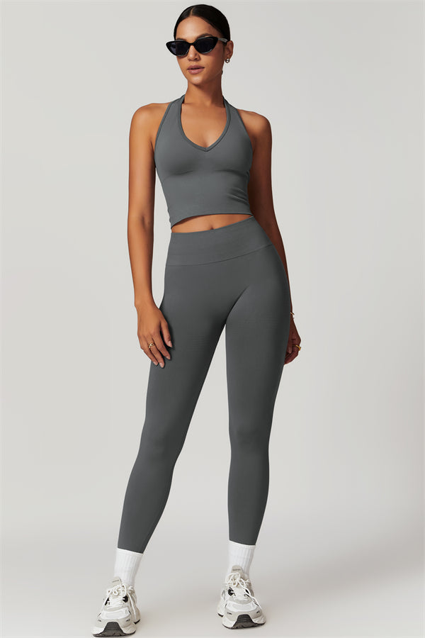 Halter Neck Sculpt Set – Seamless 2-Piece