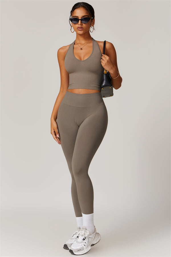 Halter Neck Sculpt Set – Seamless 2-Piece