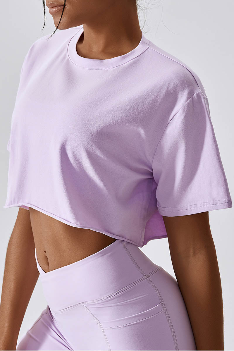 Classic Round Neck Crop Top