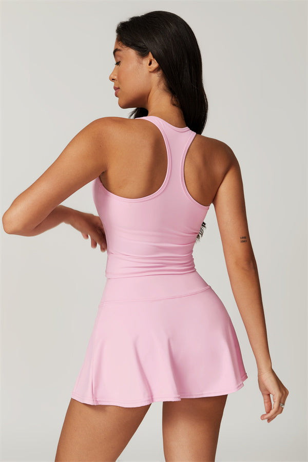 Square Neck Performance Crop Top