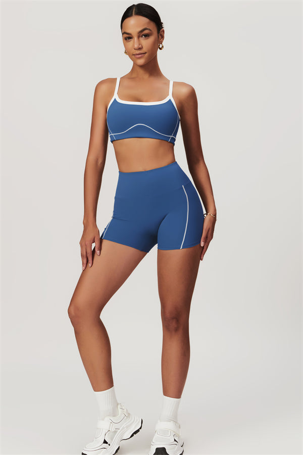 Seamless High-Waist Sports Bra & Shorts Set