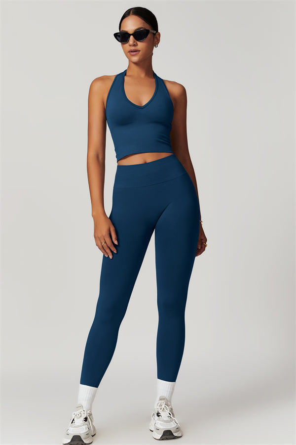 Halter Neck Sculpt Set – Seamless 2-Piece