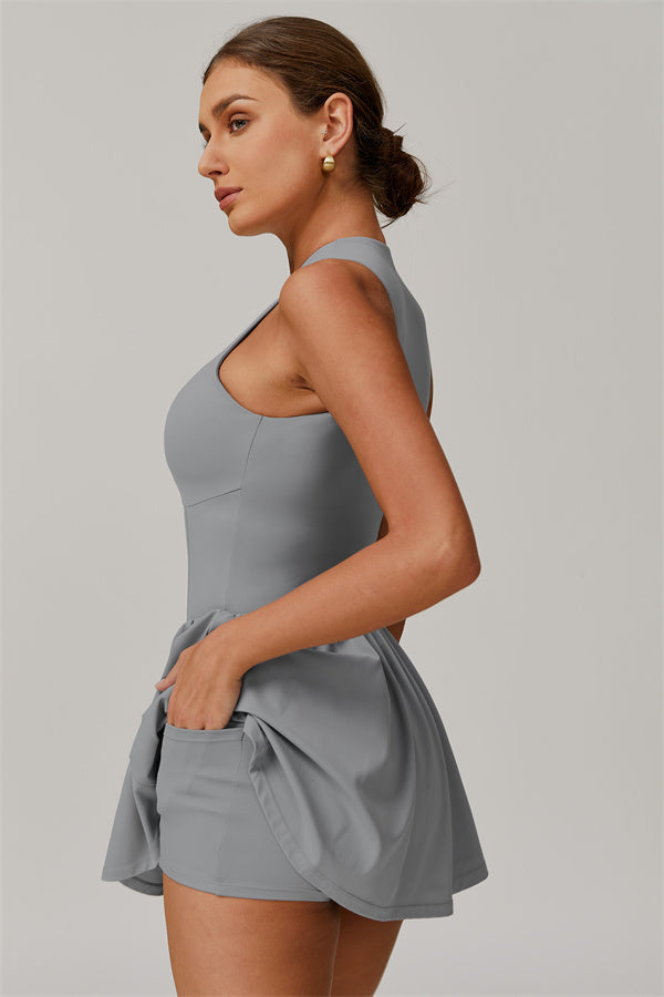Sleek A-Line Performance Tennis Dress