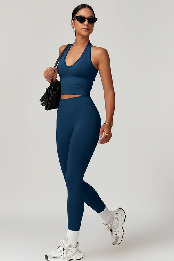 Halter Neck Sculpt Set – Seamless 2-Piece