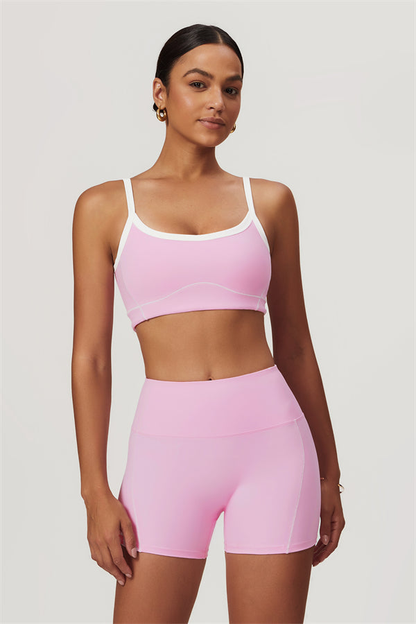 Seamless High-Waist Sports Bra & Shorts Set
