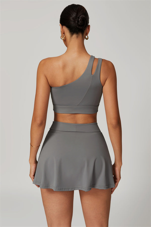 One-Shoulder Dual-Strap Sports Bra