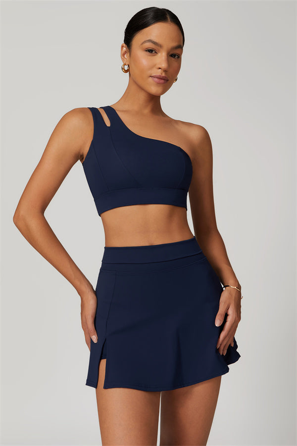 One-Shoulder Dual-Strap Sports Bra