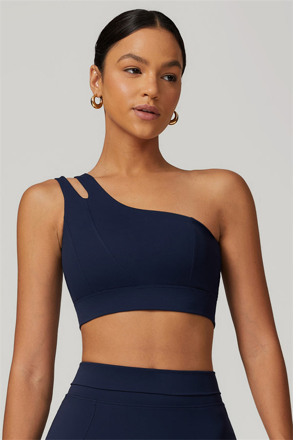 One-Shoulder Dual-Strap Sports Bra
