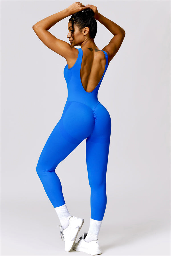 Seamless Straight Neck Active Jumpsuit
