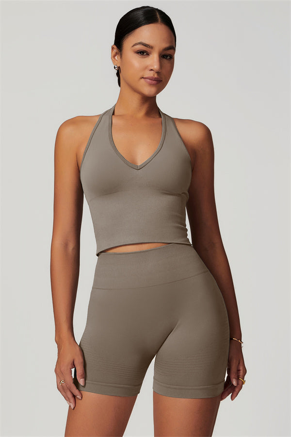 SculptFit Cut-Out Halter Top