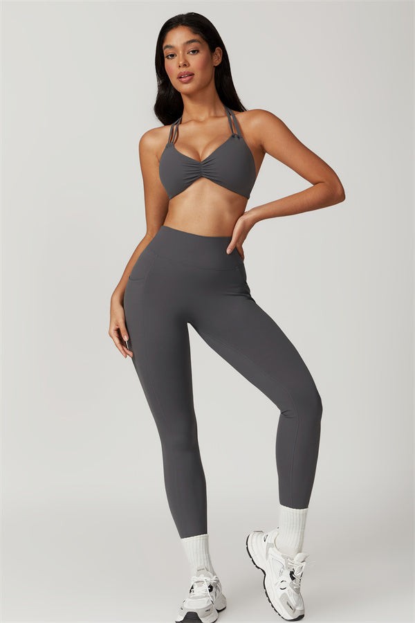 Ruched Back Pocket Leggings