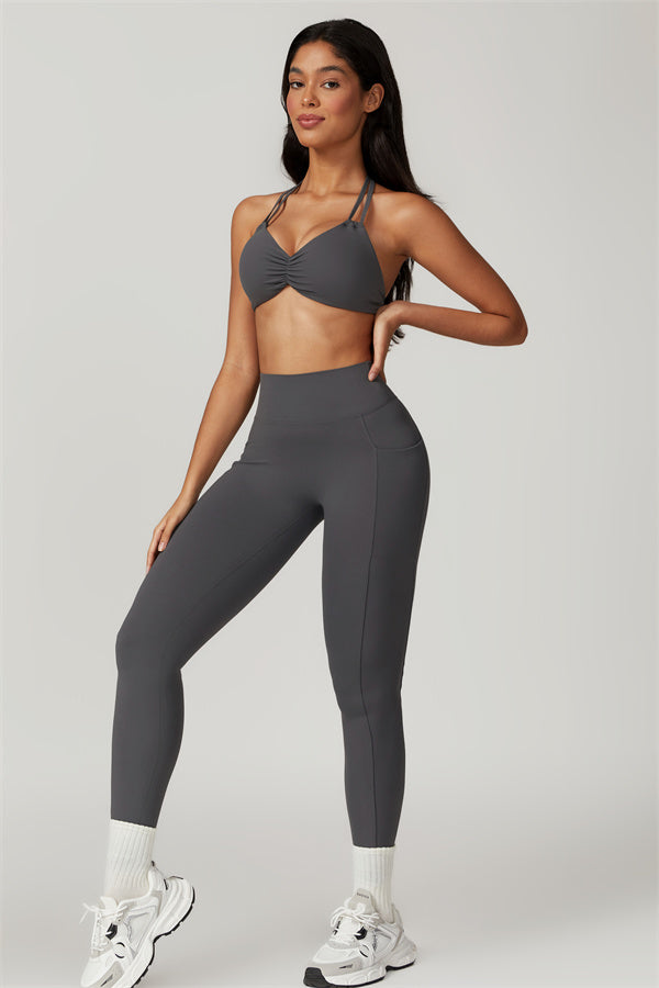 Ruched Back Pocket Leggings