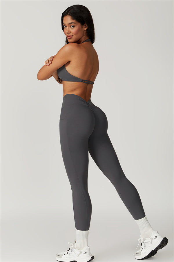 Ruched Back Pocket Leggings