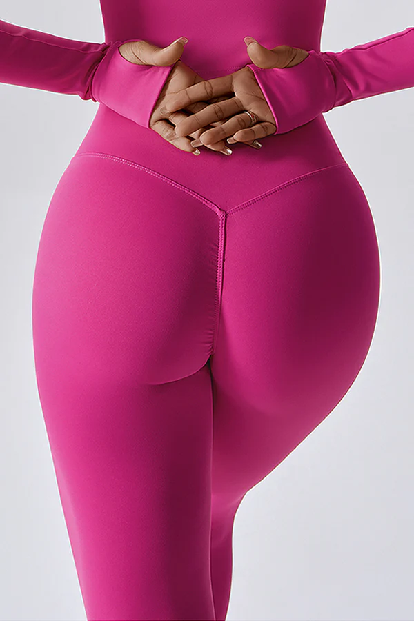 Crisscross Back Sports Bra & High-Waist Leggings Set