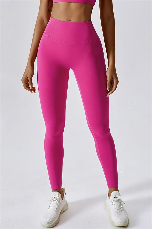 Crisscross Back Sports Bra & High-Waist Leggings Set