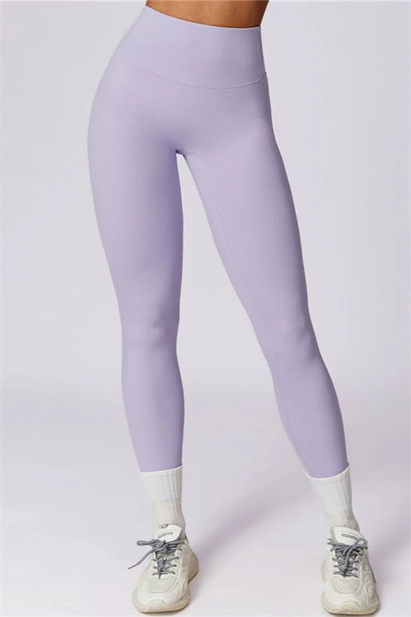 Crisscross Back Sports Bra & High-Waist Leggings Set