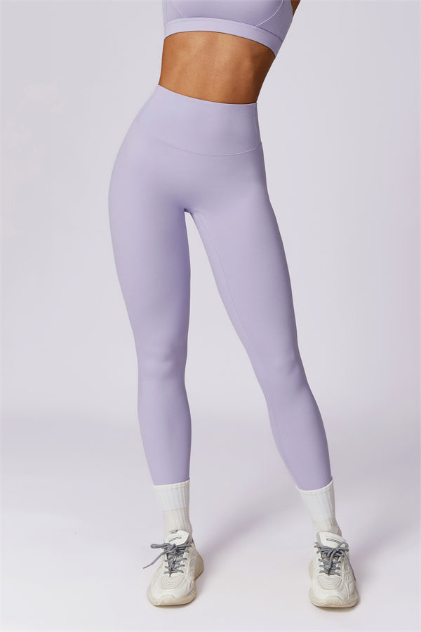 Crisscross Back Sports Bra & High-Waist Leggings Set