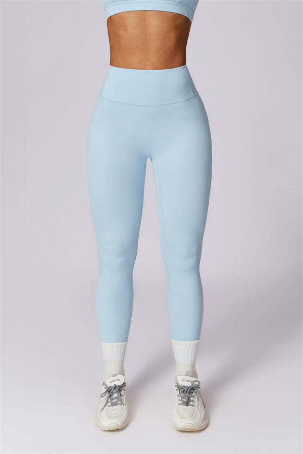 Crisscross Back Sports Bra & High-Waist Leggings Set