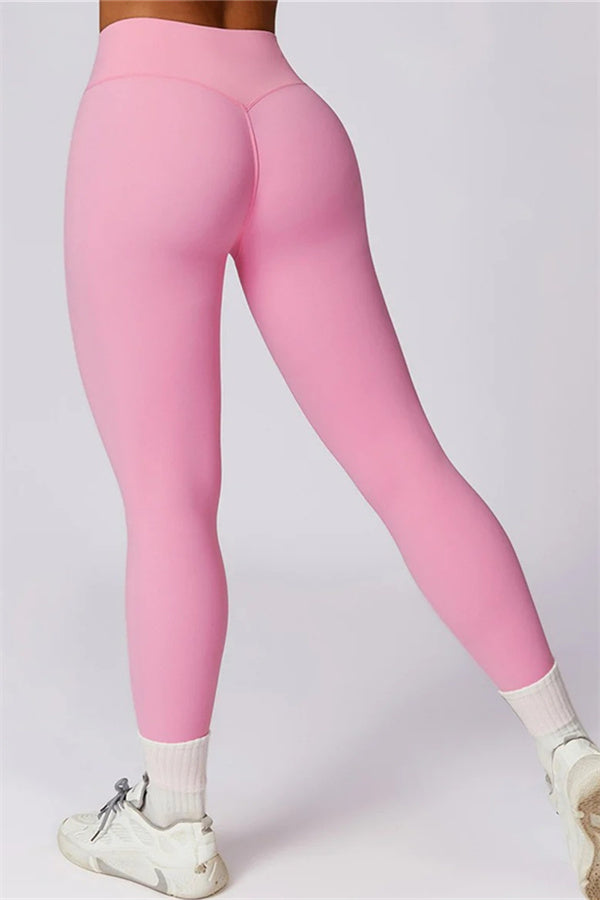 Crisscross Back Sports Bra & High-Waist Leggings Set
