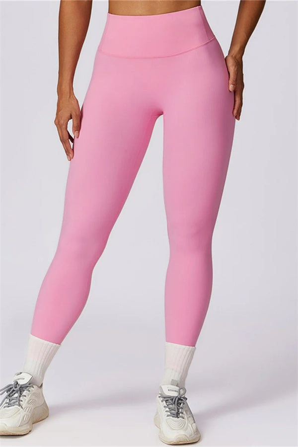 Crisscross Back Sports Bra & High-Waist Leggings Set