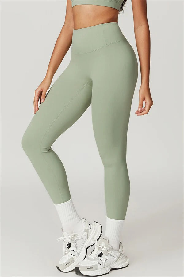 Crisscross Back Sports Bra & High-Waist Leggings Set