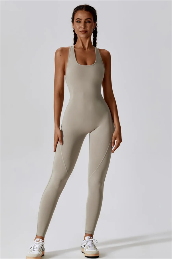 SculptFit Cutout Back Jumpsuit