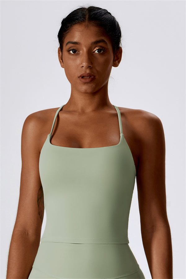 Extended Cross-Back Sports Bra