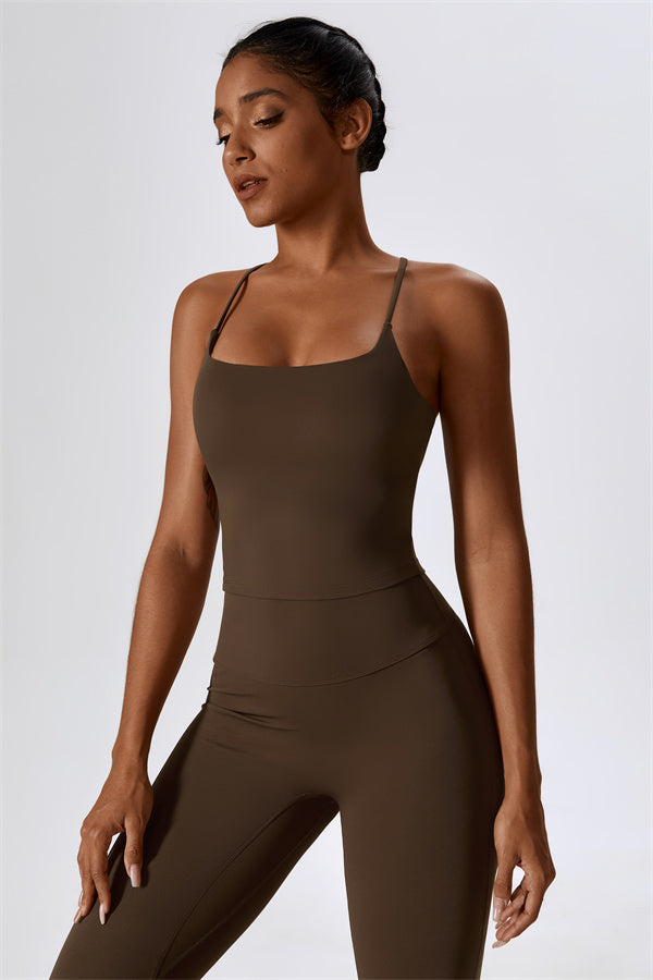 Extended Cross-Back Sports Bra