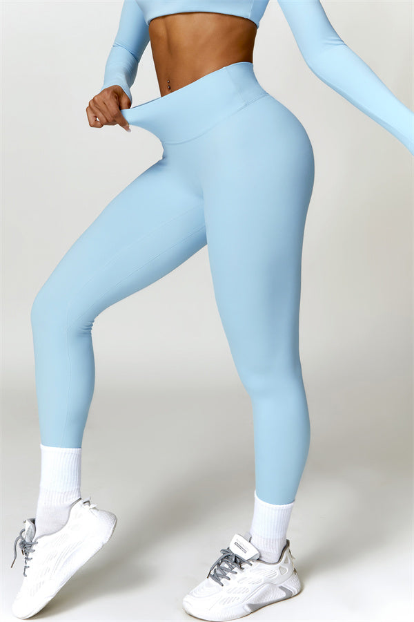 Seamless Long Sleeve Crop Top & Leggings Set