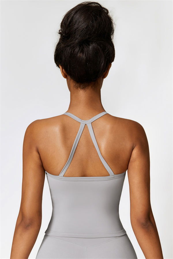 Crisscross Back Sculpting Crop Vest