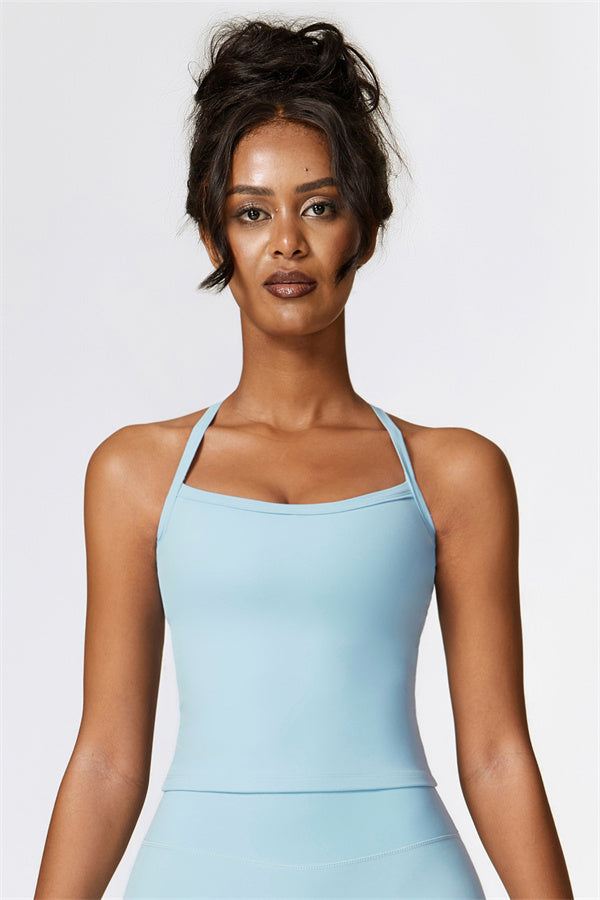 Crisscross Back Sculpting Crop Vest