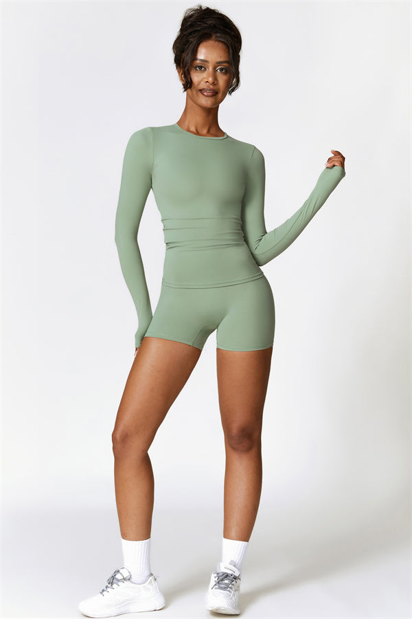 Seamless Long Sleeve Crop Top