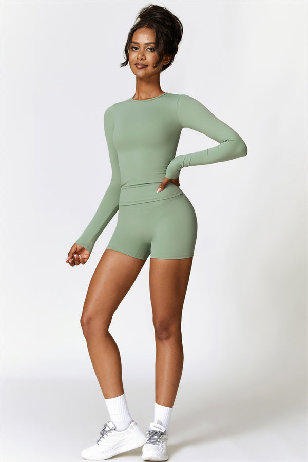 Seamless Long Sleeve Crop Top