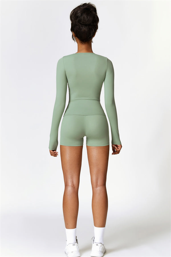 Seamless Long Sleeve Crop Top