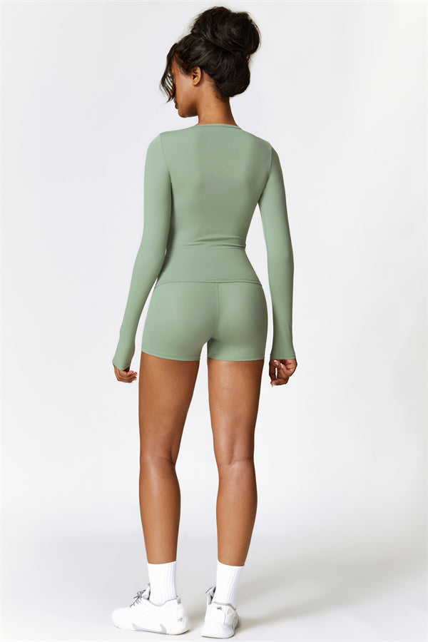 Seamless Long Sleeve Crop Top