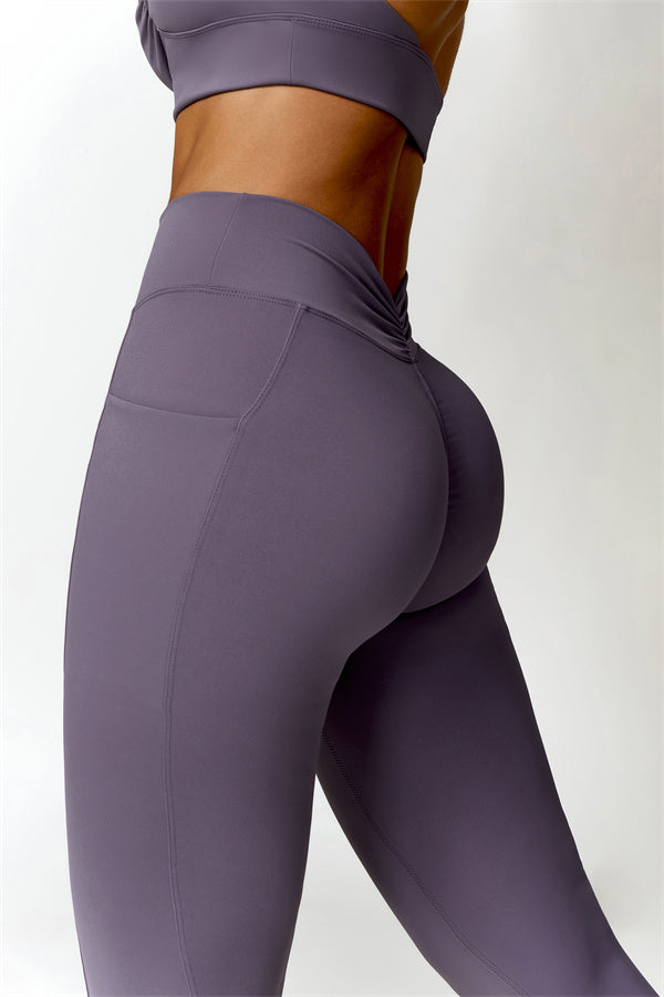Ruched Back Pocket Leggings