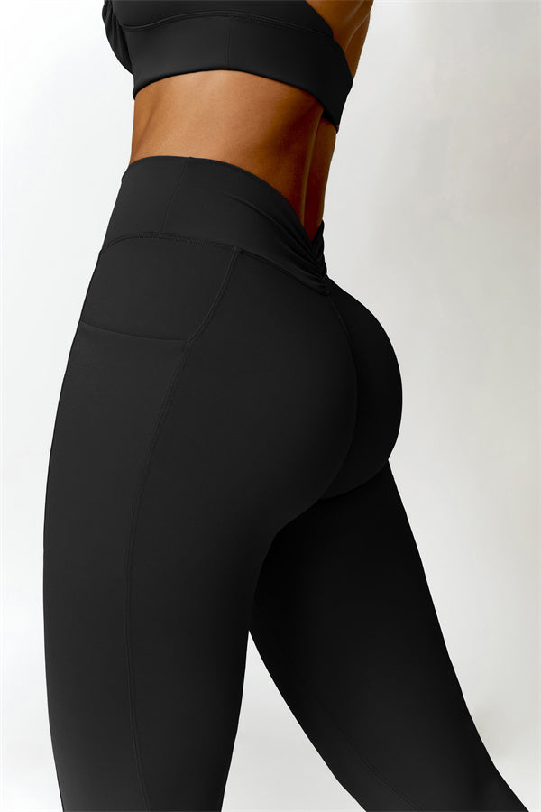 Ruched Back Pocket Leggings