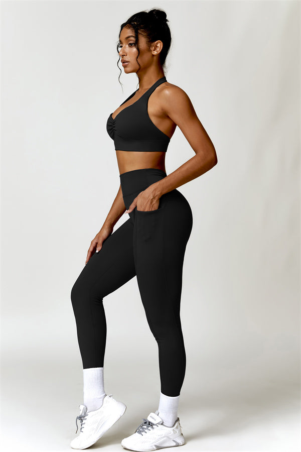 Ruched Back Pocket Leggings