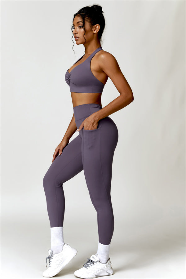 Ruched Back Pocket Leggings