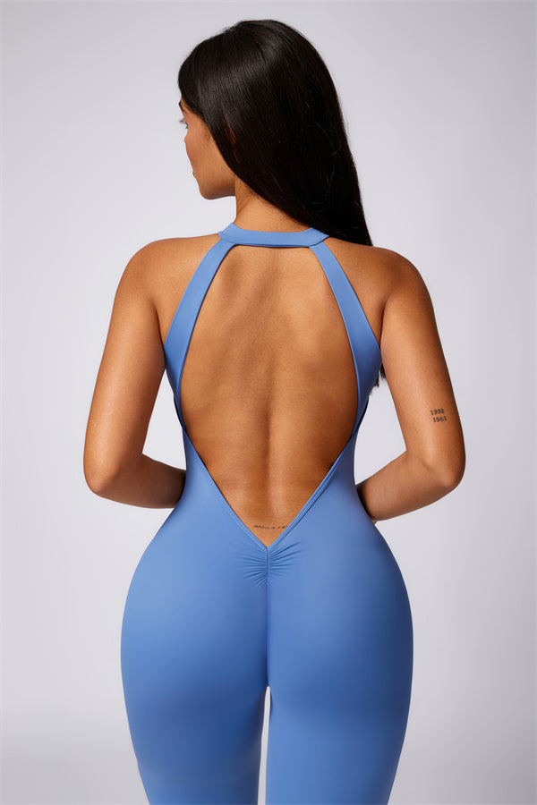 Sculpted Back Cutout Jumpsuit