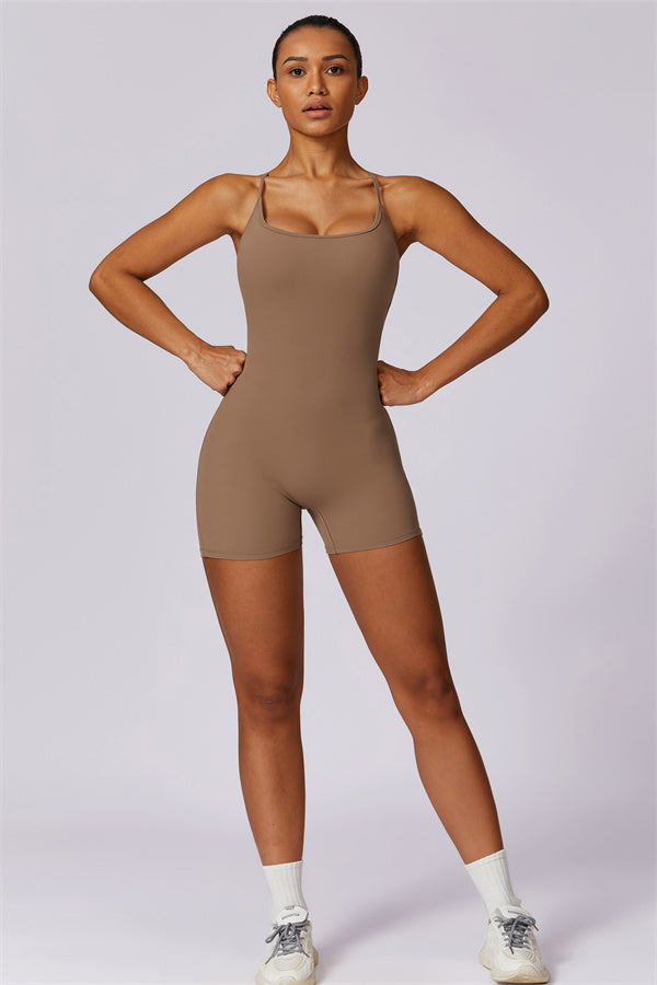 Cross-Back Sculpt Jumpsuit