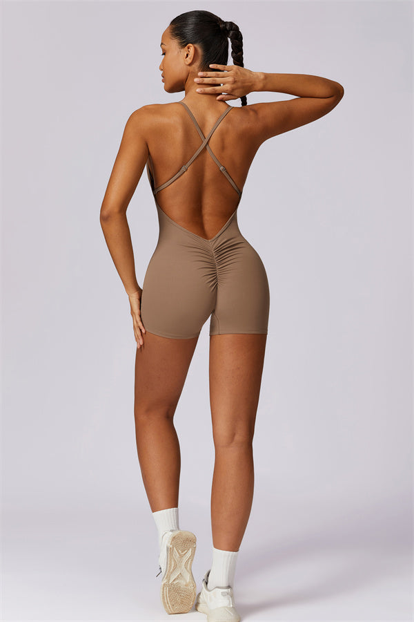 Cross-Back Sculpt Jumpsuit