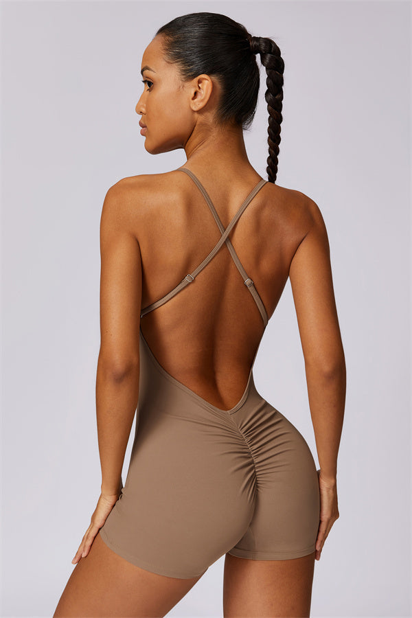 Cross-Back Sculpt Jumpsuit
