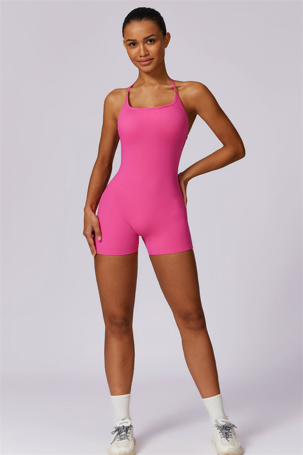 Cross-Back Sculpt Jumpsuit