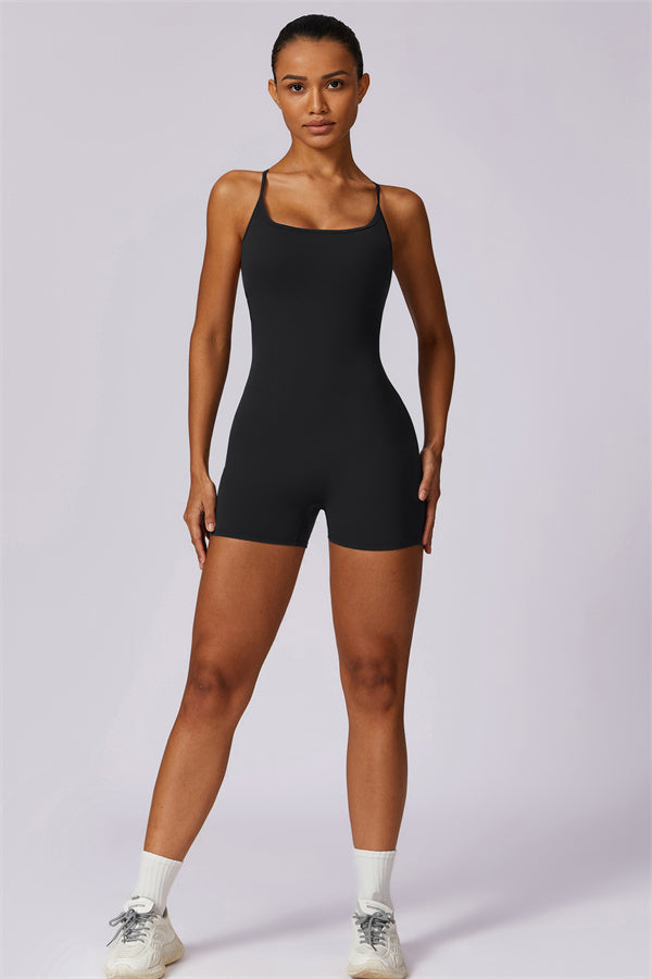 Cross-Back Sculpt Jumpsuit